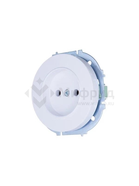 Розетка 1-м СП OSEN без заземл. ПБТ бел. LEZARD 743-0288-121B