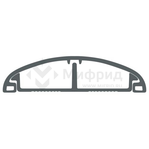 Кабель-канал напольный 50х12 L2000 RAL 7046 сер. KK-50-12-FG Эра Б0064436
