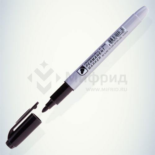 Маркер перманентный "Multi Marker Slim" 2мм пулевидный черн. 207899 Crown Б0048243