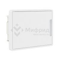 Щиток встраиваемый Фрейм (FRAME) ЩРв-п-8 8мод. с бел. дверцей с 2 шинами PEN на 6 и 8 отверст. бел. DKC F08B1WW