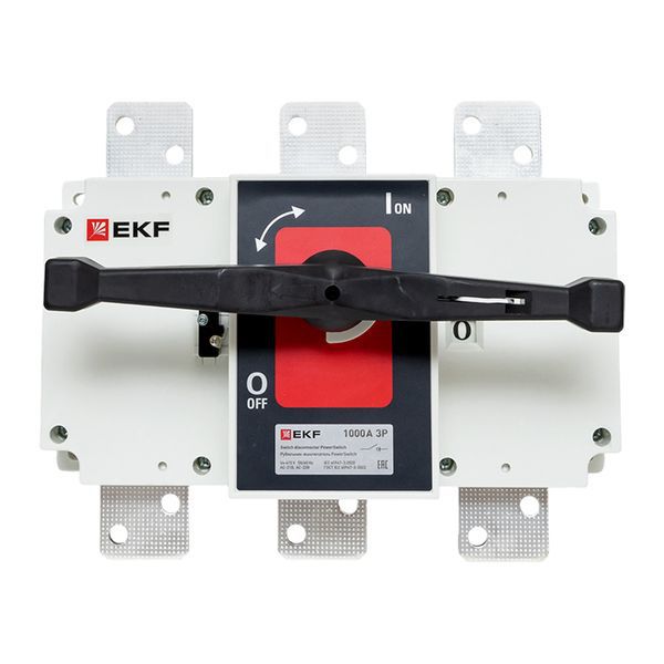 Рубильник-выключатель 3п 1000А с рукояткой управления для прямой установки PowerSwitch PROxima EKF psds-1000-3