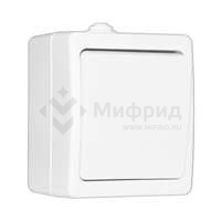 Переключатель проходной 1-кл. ОП Аллегро 10А IP54 (еврослот) бел. UNIVersal 5563484
