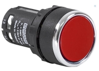 Кнопка нажимная моноблочная 22мм IP 40 1НО+1НЗ красн. EMAS MB102DK Кнопка нажимная моноблочная 22мм IP 40 1НО+1НЗ красн. EMAS MB102DK