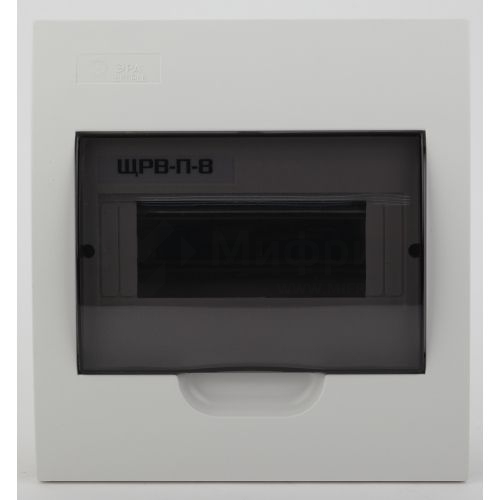 Бокс встраиваемый ЩРВ-П-8 8мод. IP41 пластик SIMPLE NO-box_simple-plastic_8_flush BOXF08 Эра Б0041511