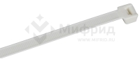 Хомут 7.6х370мм P6.6 самозатухающий бел. (уп.100шт) IEK UHH90-D076-370-100-K01