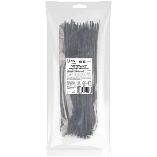 Хомут кабельный Simple 3.6х200 черн. NO-224-199 (уп.100шт) Эра Б0066033 Хомут кабельный Simple 3.6х200 черн. NO-224-199 (уп.100шт) Эра Б0066033
