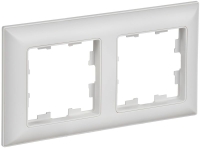 Рамка 2-м BRITE РУ-2-БрАБ арктич. бел./бел. IEK BR-M22-12-K91
