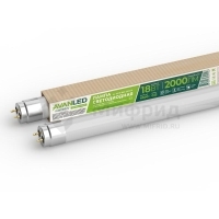 Лампа светодиодная AL T8-18-865-1200-М 18Вт линейная матовая 6500К холод. бел. G13 2000лм 195-265В РФ AVANLED 11112651