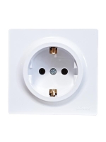 Розетка 1-м ОП LETO с заземл. ПБТ бел. LEZARD 752-0200-122B Розетка 1-м ОП LETO с заземл. ПБТ бел. LEZARD 752-0200-122B