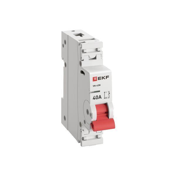Выключатель нагрузки 1п 40А ВН-63N PROxima EKF S63140