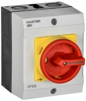 Переключатель кулачковый 10А (сх. 90) в боксе закрытая рукоятка авар. IEK MI-CS22-010-090