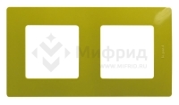 Рамка 2-м СП Etika IP20 зел. папоротник IEK 672542