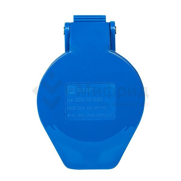 Розетка кабельная 32А 220В 2Р+РЕ IP44 (223) EKF ps-223-32-220
