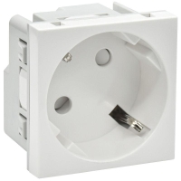 Розетка PRIMER 45град. с заземл. защ. шторки винт. зажим РКС-20-30-П-45 бел. IEK PR-KK40D-RSZH-2-2-45-K01