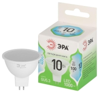 Лампа светодиодная GREEN LINE MR16-10W-840-GU5.3 GL 10Вт софит 4000К яркий свет бел. GU5.3 Эра Б0067064 Лампа светодиодная GREEN LINE MR16-10W-840-GU5.3 GL 10Вт софит 4000К яркий свет бел. GU5.3 Эра Б0067064