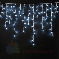 Гирлянда светодиодная "Бахрома" OIC080W-C-E-31V 2х0.5м 20 нитей 80LED бел. 16/48/40/24см уличная соединяемая до 10шт с контроллером SHLights 4690601049773