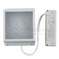 Светильник светодиодный ULP-1010 7W/4000K IP40 GRILYATO WHITE 7Вт 4000К IP40 630лм 100х100х37 потолочный встраив. грильято рассеив. призма с источником питания бел. Uniel UL-00007426