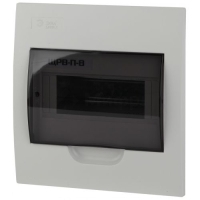Бокс встраиваемый ЩРВ-П-8 8мод. IP41 пластик SIMPLE NO-box_simple-plastic_8_flush BOXF08 Эра Б0041511