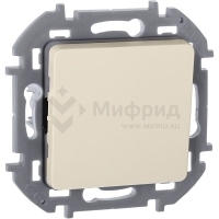 Переключатель 1-кл. 1п 1мод. СП Inspiria 10А IP20 250В 10AX механизм сл. кость IEK 673651