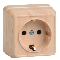 Розетка 1-м ОП Октава РС20-3-ОС 16А IP20 с заземл. сосна GENERICA ERO11-K03-16-DC Розетка 1-м ОП Октава РС20-3-ОС 16А IP20 с заземл. сосна GENERICA ERO11-K03-16-DC