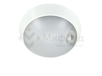 Светильник светодиодный WP 15 C 18W OP 840 D220 WH MDM 220х80мм 18Вт 4000К IP54 ЖКХ круглый пылевлагозащ. с датчиком движ. бел. Русский Свет 15071524504