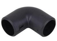 Угол соединительный 90град. для трубы 32мм черн. Ruvinil У01232Ч