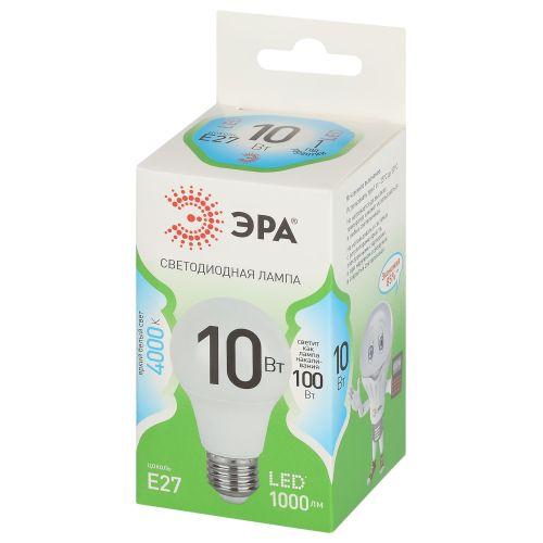 Лампа светодиодная GREEN LINE A60-10W-840-E27 GL 10Вт груша 4000К яркий свет бел. E27 Эра Б0067135 Лампа светодиодная GREEN LINE A60-10W-840-E27 GL 10Вт груша 4000К яркий свет бел. E27 Эра Б0067135