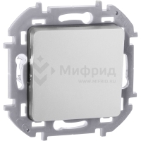 Переключатель 1-кл. 1п 1мод. СП Inspiria 10А IP20 250В 10AX механизм алюм. IEK 673652