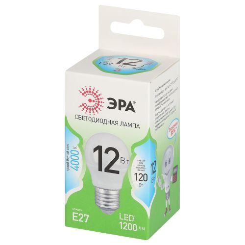 Лампа светодиодная GREEN LINE P45-12W-840-E27 GL 12Вт шар 4000К яркий свет бел. E27 Эра Б0067050 Лампа светодиодная GREEN LINE P45-12W-840-E27 GL 12Вт шар 4000К яркий свет бел. E27 Эра Б0067050