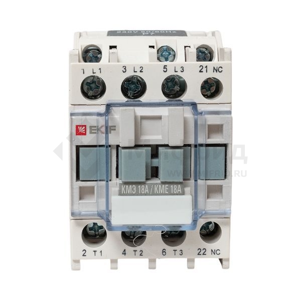 Контактор КМЭ-1 18А кат. 230В AC 1НЗ EKF ctr-s-18-220-nc