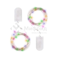 Гирлянда DC-G05-20MS2 20LED RGB 2xCR2032и(в компл.) (уп.2шт) ФАZА 5047990