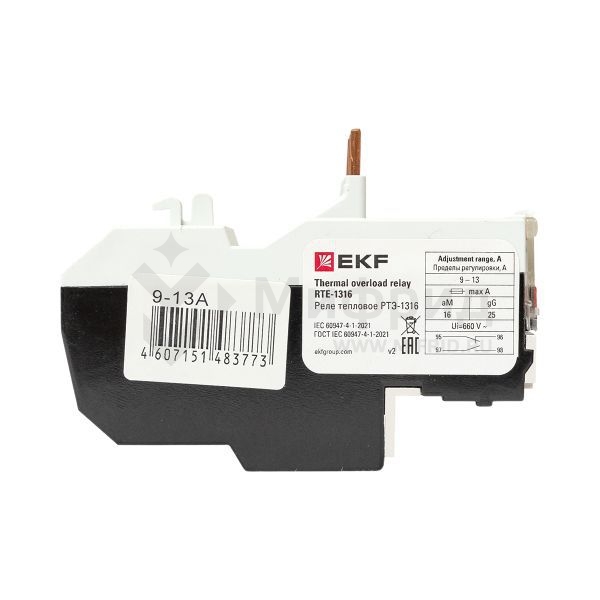 Реле тепловое РТЭ-1316 9-13А EKF rel-1316-9-13