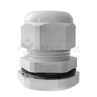 Ввод кабельный (сальник) PG-25 IP68 сер. TOKOV ELECTRIC TKE-PG-25-G