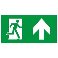 Этикетка самоклеящаяся INFO-SSA-127 бэклит 259х135мм Человек-стрелка-вверх зел. SSA-103 ЭРА Б0064714