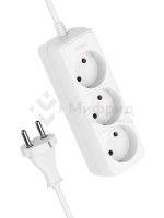 Удлинитель 3х3м без заземл. 16А IP20 ПВС 2х1.5 КОСМОС YKsm3m-3g(K)