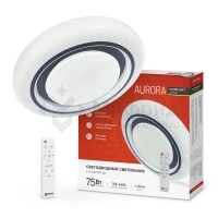 Светильник светодиодный COMFORT AURORA 75Вт 3000-6500К 6000лм 230В 480х80мм с пультом ДУ IN HOME 4690612035741