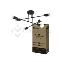 Светильник LOFT EASY-6E27-BL 6хE27 потолочн. под лампу; черн. IN HOME 4690612062648