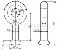 Серьга Ср-4,5 - КС-075