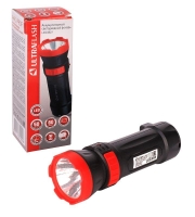 Фонарь аккумуляторный LED3849 1 LED 2 режима 220В аккум. SLA пластик черн. Ultraflash 14931