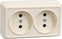 Розетка 2-м ОП Октава 10А IP20 без заземл. крем. GENERICA ERO20-K33-10-DC Розетка 2-м ОП Октава 10А IP20 без заземл. крем. GENERICA ERO20-K33-10-DC