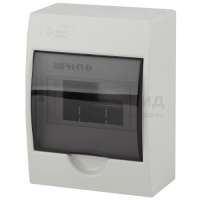 Бокс навесной ЩРН-П-6 6мод. IP41 пластик SIMPLE NO-box_simple-plastic_6_surface BOXS06 Эра Б0041522