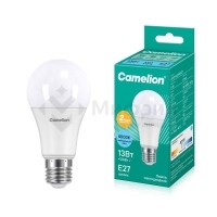 Лампа светодиодная LED13-A60/845/E27 13Вт грушевидная матовая 4500К бел. E27 1085лм 220В Camelion 12046