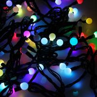 Гирлянда "LED ШАРИКИ" 10мх1.75см 100LED 30Вт 220В IP44 RGB NEON-NIGHT 303-509-2