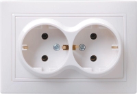 Розетка 2-м СП Кварта РС12-3-КБ 16А IP20 с заземл. без защ. шторок бел. GENERICA ERK24-K01-16-DM Розетка 2-м СП Кварта РС12-3-КБ 16А IP20 с заземл. без защ. шторок бел. GENERICA ERK24-K01-16-DM
