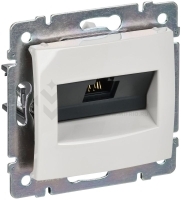 Розетка компьютерная 1-м СП Valena RJ45 UTP механизм бел. (DIY-упак.) IEK 694286