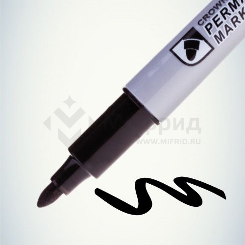 Маркер перманентный "Multi Marker Slim" 2мм пулевидный черн. 207899 Crown Б0048243