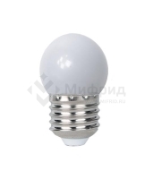 Лампа светодиодная PLED-ECO 1Вт G45 шар 4500К нейтр. бел. E27 для Белт-лайт Pro JazzWay 5040663