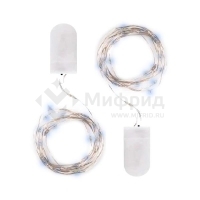 Гирлянда DC-G05-20WS2 20LED 2xCR2032 (в компл.) бел. (уп.2шт) ФАZА 5048010