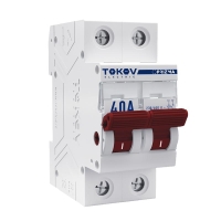 Выключатель нагрузки модульный 2п 40А PRIZMA TOKOV ELECTRIC TKE-PZ60-MDSI-2-40 Выключатель нагрузки модульный 2п 40А PRIZMA TOKOV ELECTRIC TKE-PZ60-MDSI-2-40