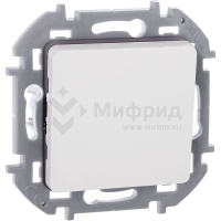 Выключатель кнопочный 1-кл. СП Inspiria 6А IP20 250В без фиксации НО/НЗ механизм бел. IEK 673690